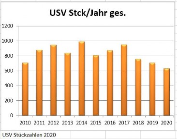 USVen pro Jahr